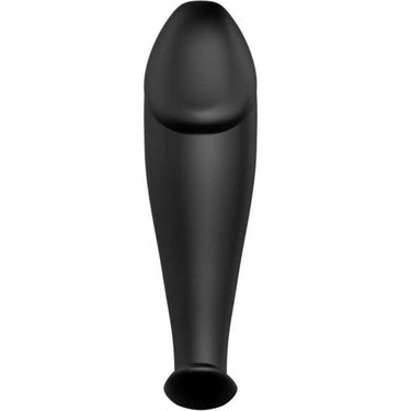 Plug Anale Silicone Pene Nero con Maniglia Ergonomica